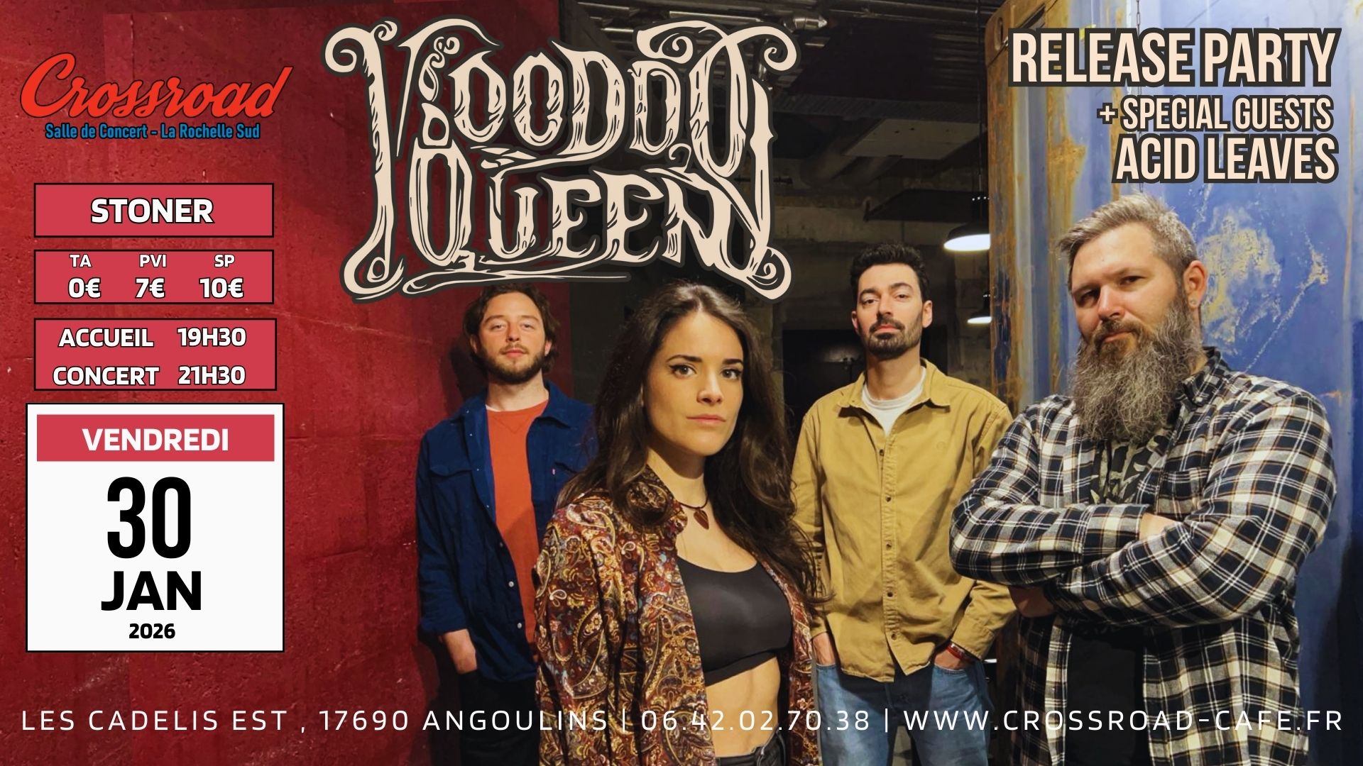 CONCERT | VOODOO QUEEN × Acid Leaves | RELEASE PARTY