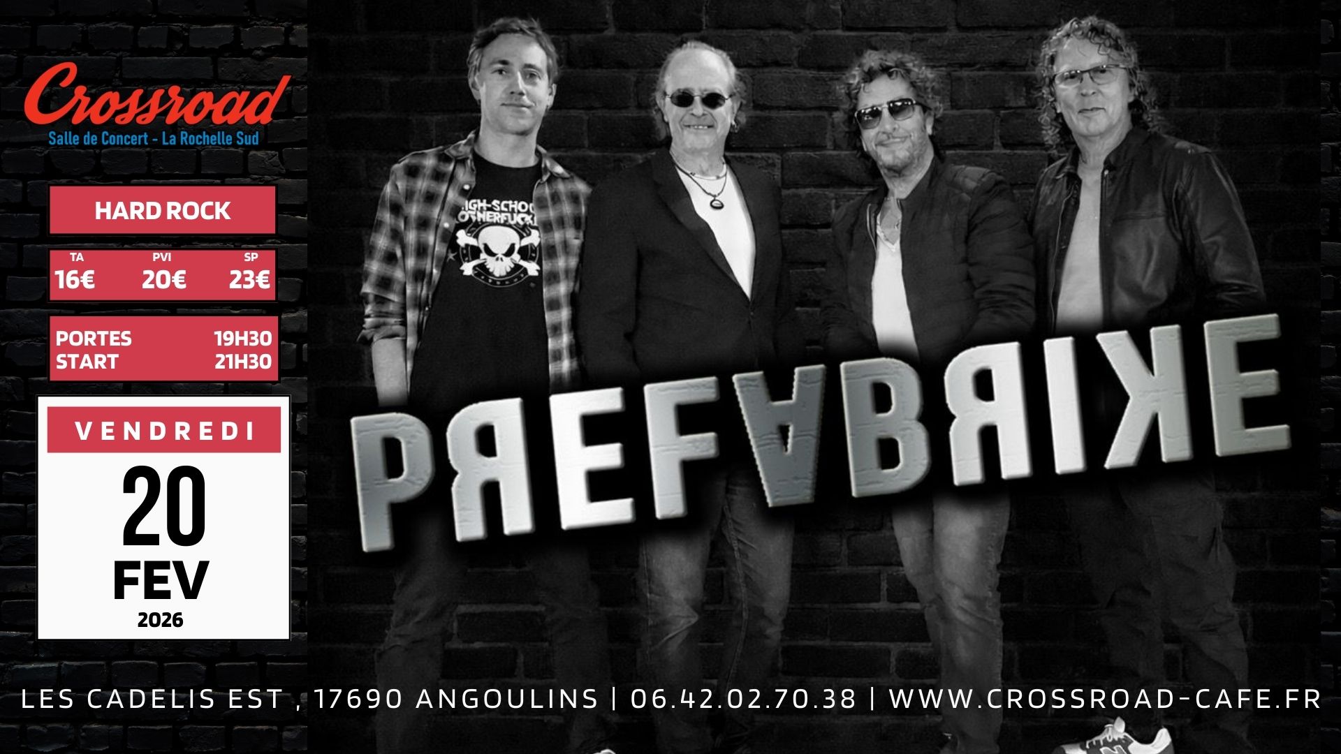 CONCERT | PЯÉFⱯBЯIꓘÉ | Hard Rock