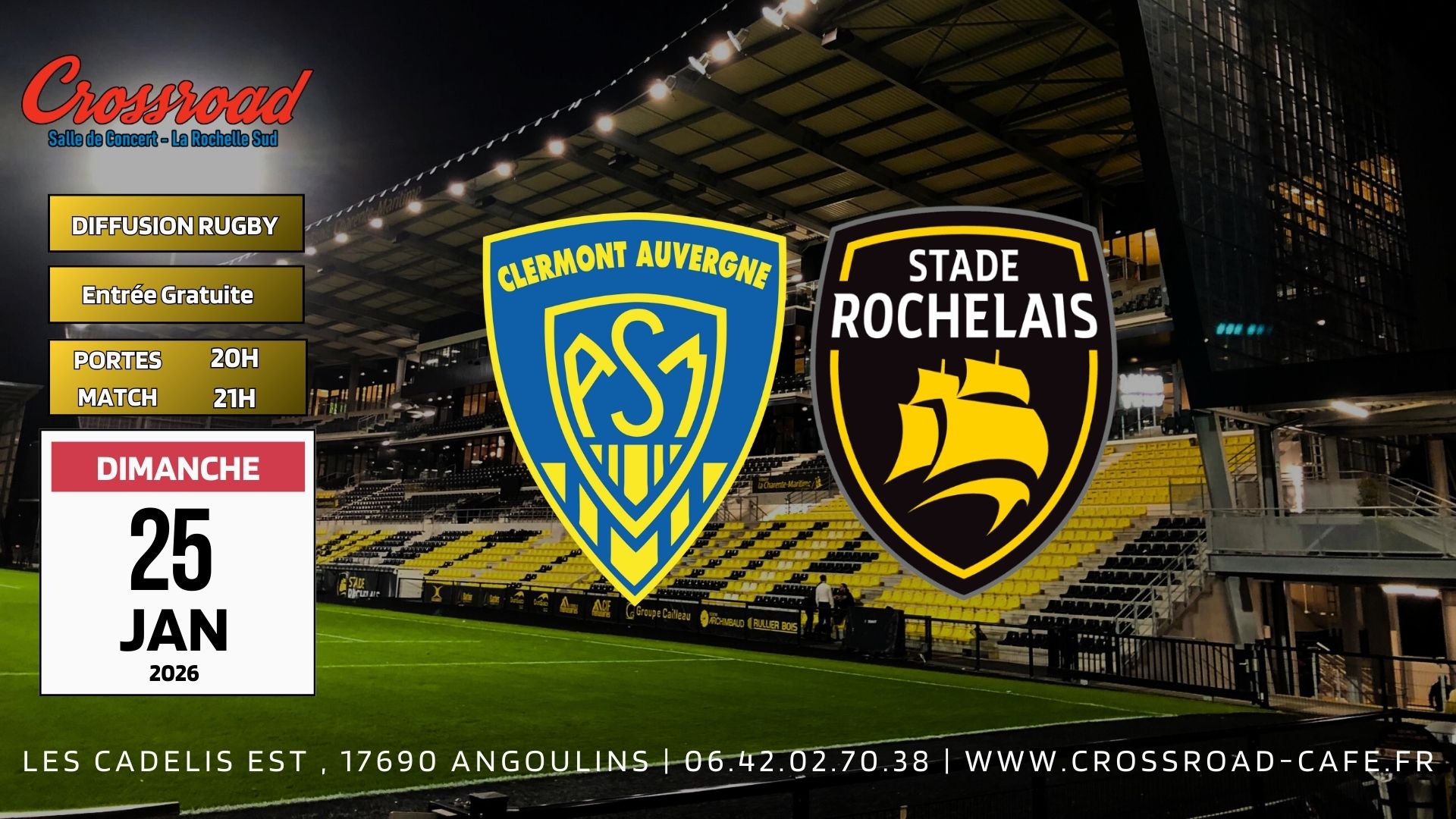 TOP14 | CLERMONT - LA ROCHELLE | 21H