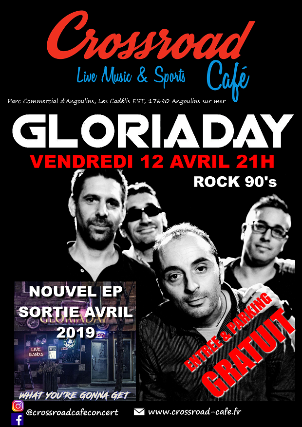 CONCERT : Gloriaday - Rock Alternatif/Pau - GRATUIT