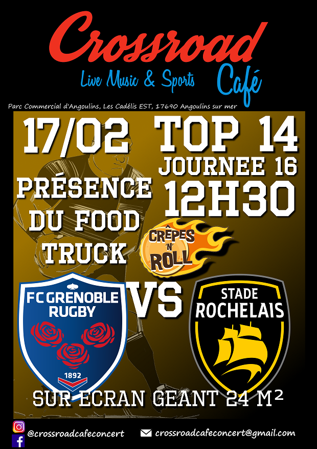 RUGBY TOP 14 Grenoble – La Rochelle
