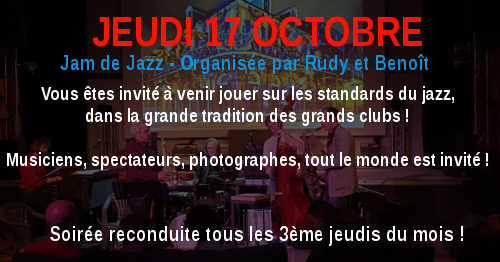 Jam Jazz w/ Rudy Bonin & Benoît Ribière
