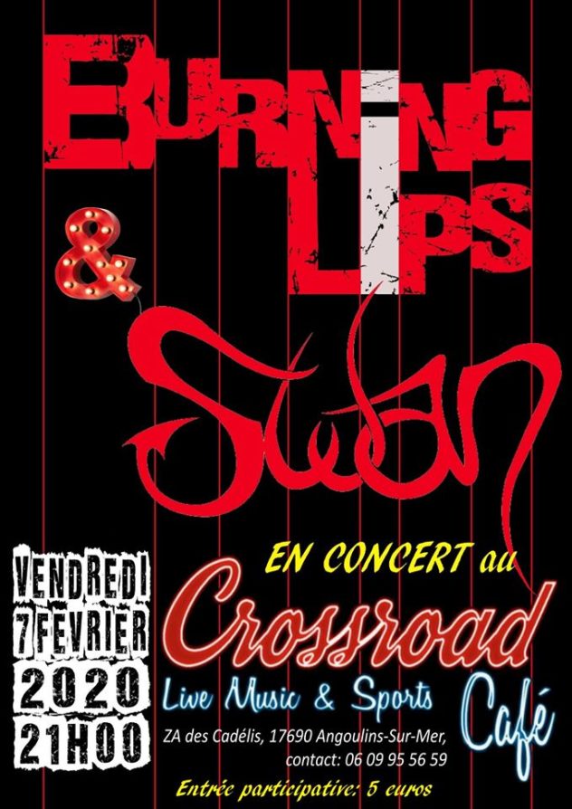 Burning Lips + Swan : Live au Crossroad Café (entrée 5€)
