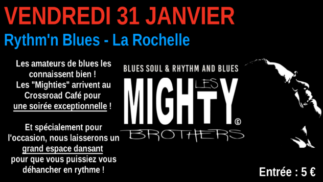 Les Mighty Brothers : Live au Crossroad Café (entrée 5 €)