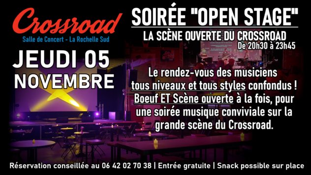 Open Stage de Novembre avec Mathieu Vivier et Quentin Breyton