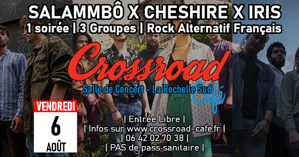 Soirée Rock Alternatif Français : SALAMMBÔ | CHESHIRE | IRIS