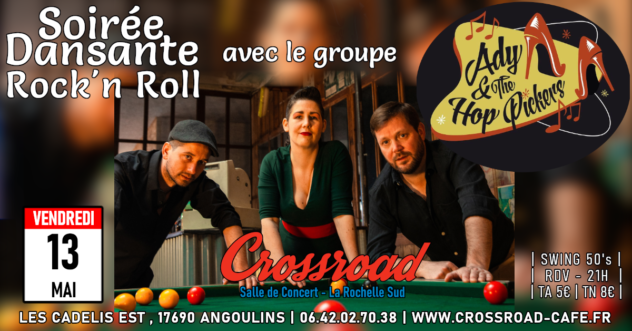 Concert : ADY AND THE HOP PICKERS | Swing 50's | Tours | FR