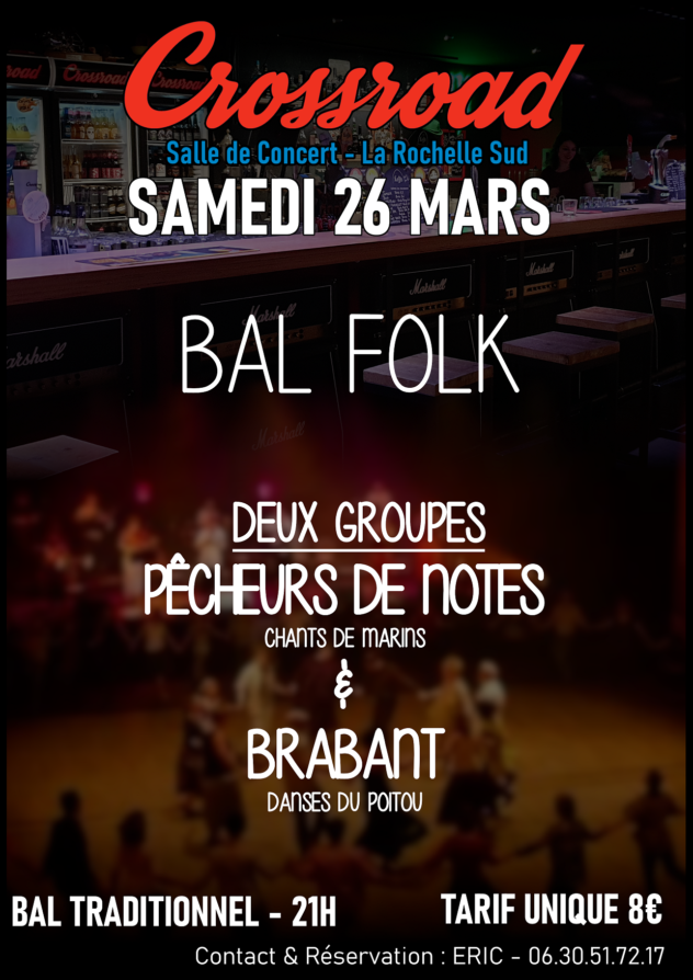 Bal Folk - Soirée dansante | Pêcheurs de Notes & Brabant | 21h