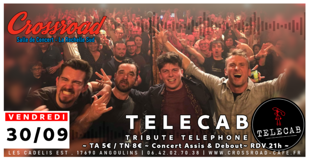 Concert : TELECAB | Tribute Téléphone | 21h