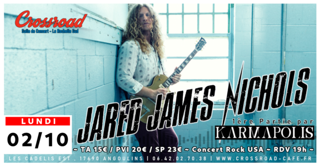 CONCERT | JARED JAMES NICHOLS + KARMAPOLIS | Rock USA | 19H