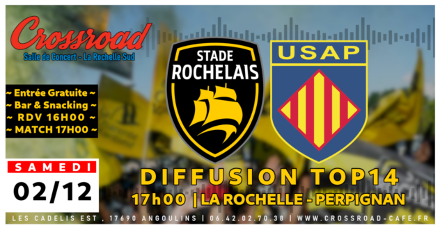 Diffusion TOP14 : La Rochelle - Perpignan | 17H