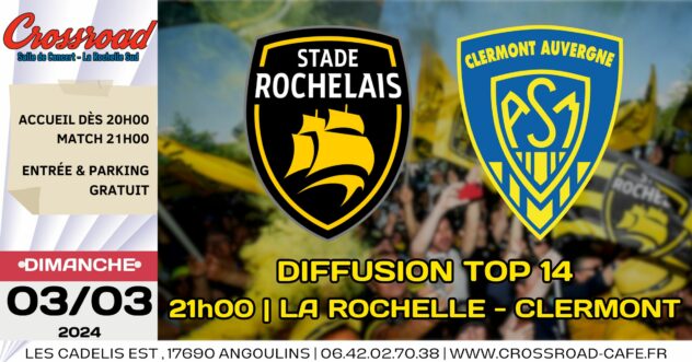 DIFFUSION TOP 14 | La Rochelle -Clermont | 21H