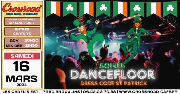 Soirée Dancefloor Spéciale St Patrick !