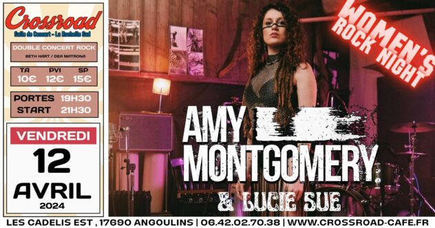 Crossroad's WOMEN ROCK NIGHT : AMY MONTGOMERY + LUCIE SUE