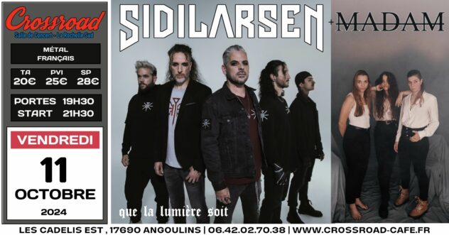 CONCERT | SIDILARSEN + MADAM | ROCK Metal FR