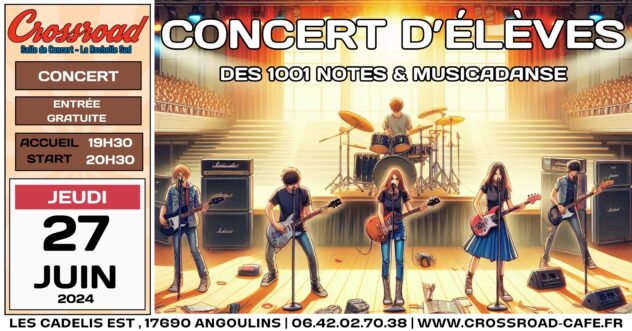 CONCERT D'ÉLÈVES | 1001 Notes & Musicadanse