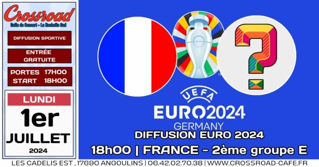Diffusion EURO 2024 | 8ème de Finale | FRANCE - BELGIQUE | 18H