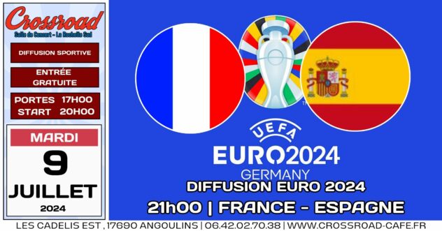 Diffusion EURO 2024 | 1/2 Finale | FRANCE - ESPAGNE | 21H