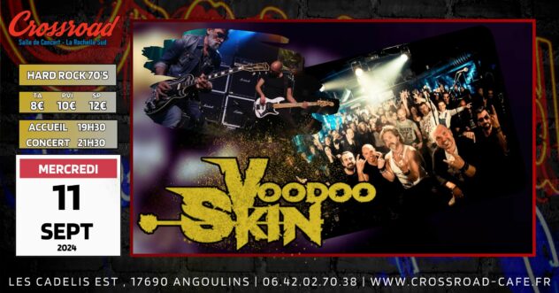 CONCERT | VOODOO SKIN | Soirée Hard Rock 70's | DÉMARRAGE DE LA SAISON 2024 - 2025