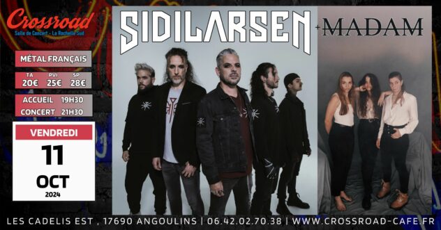 CONCERT | SIDILARSEN + MADAM | ROCK Metal FR