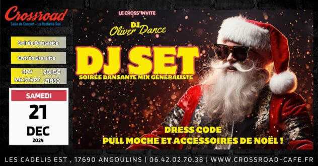 Soirée DJ SET Spécial Noël ! DJ OLIVER DANCE