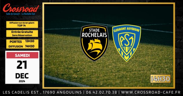 DIFFUSION TOP 14 | LA ROCHELLE – CLERMONT | 14H30