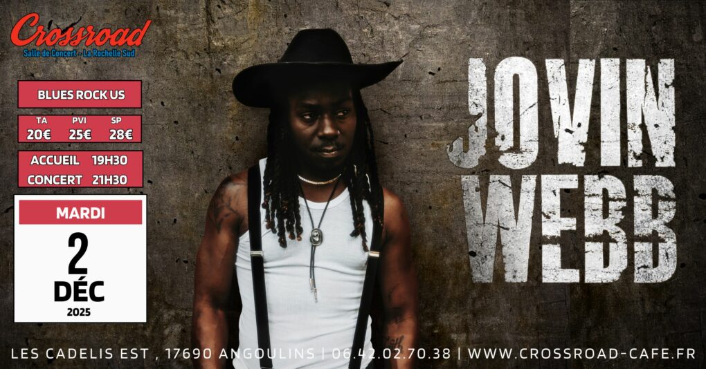CONCERT | JOVIN WEBB | Blues Rock USA