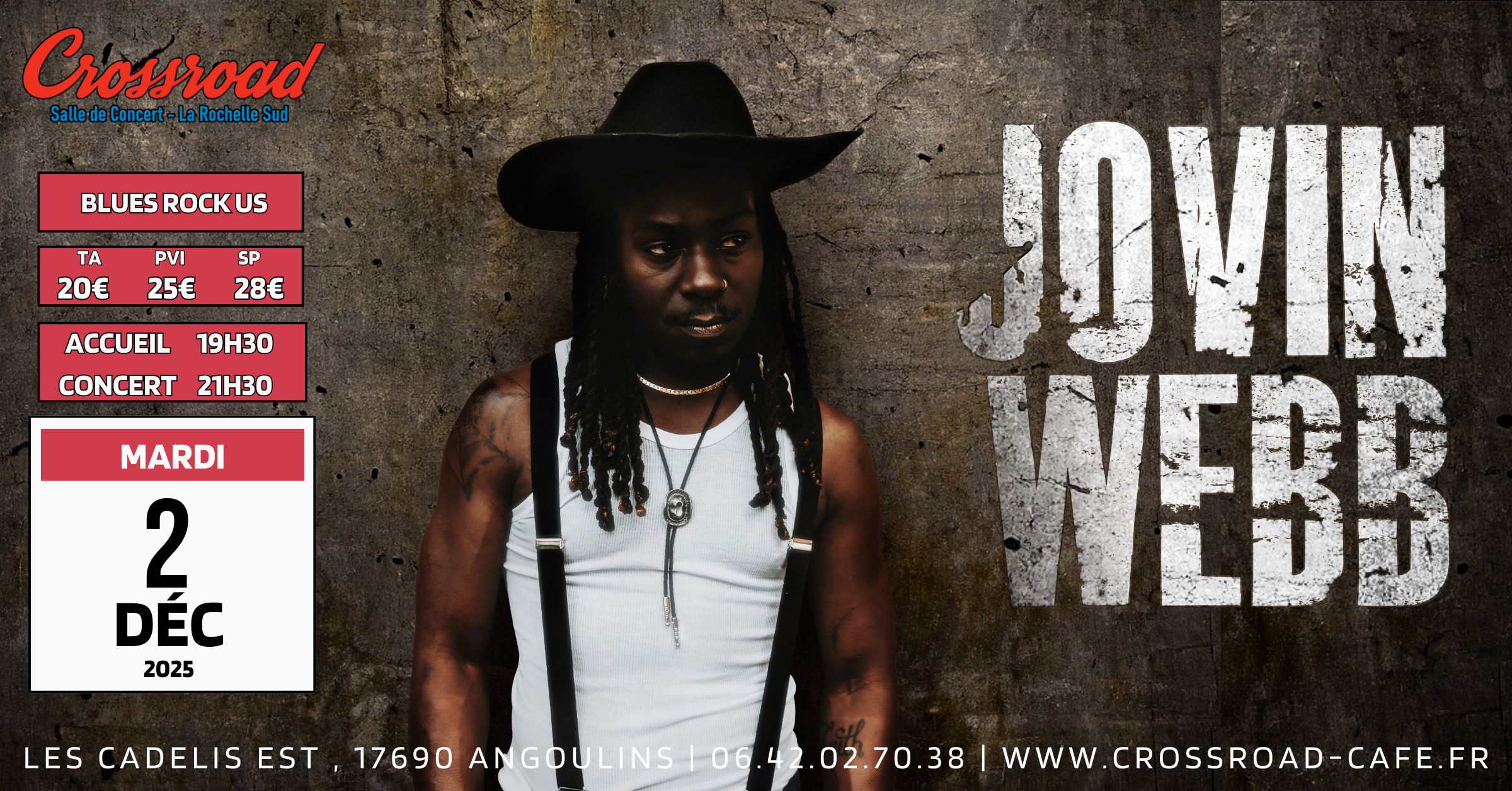 CONCERT | JOVIN WEBB | Blues Rock USA
