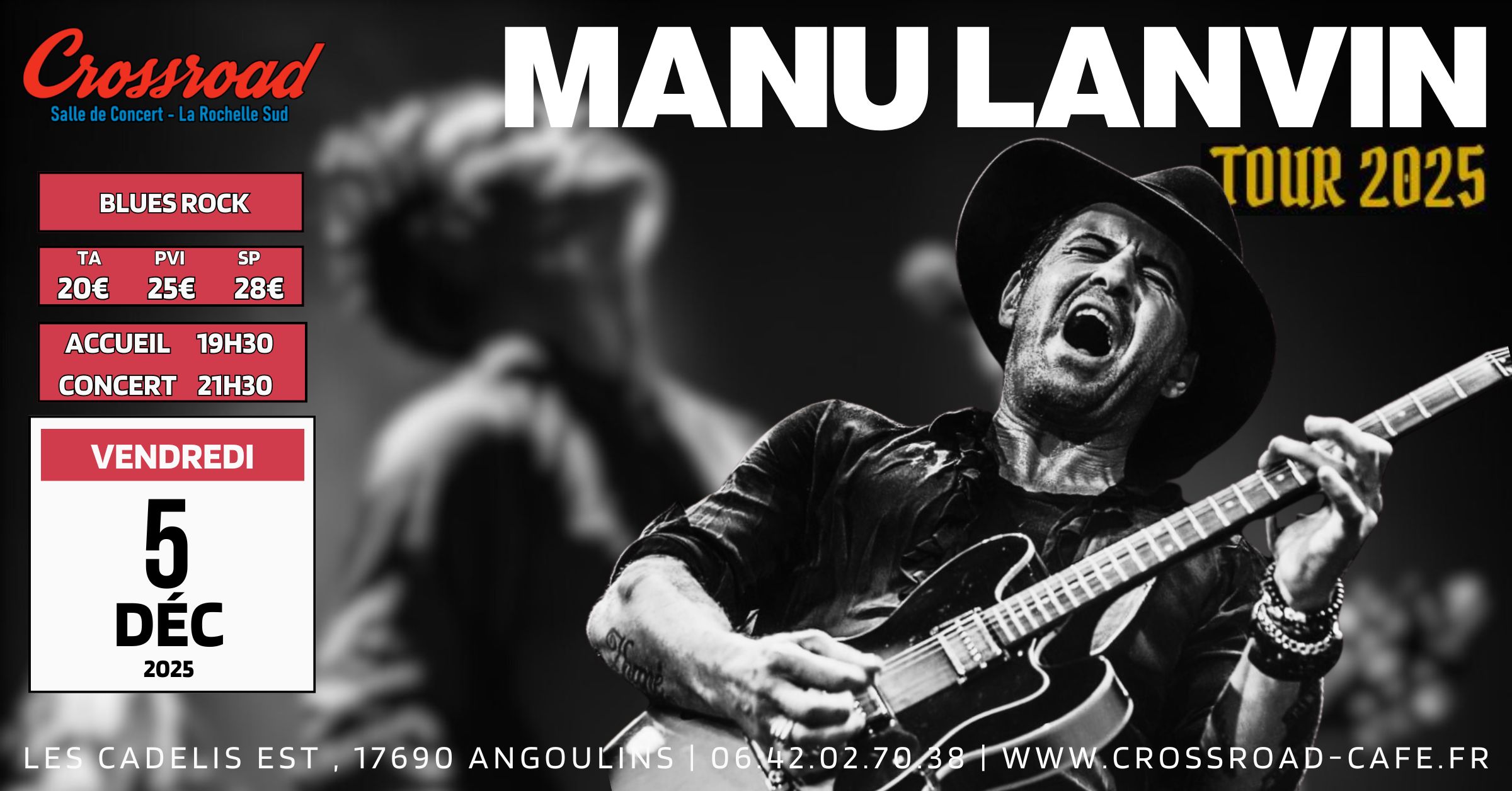 CONCERT | MANU LANVIN | Blues Rock