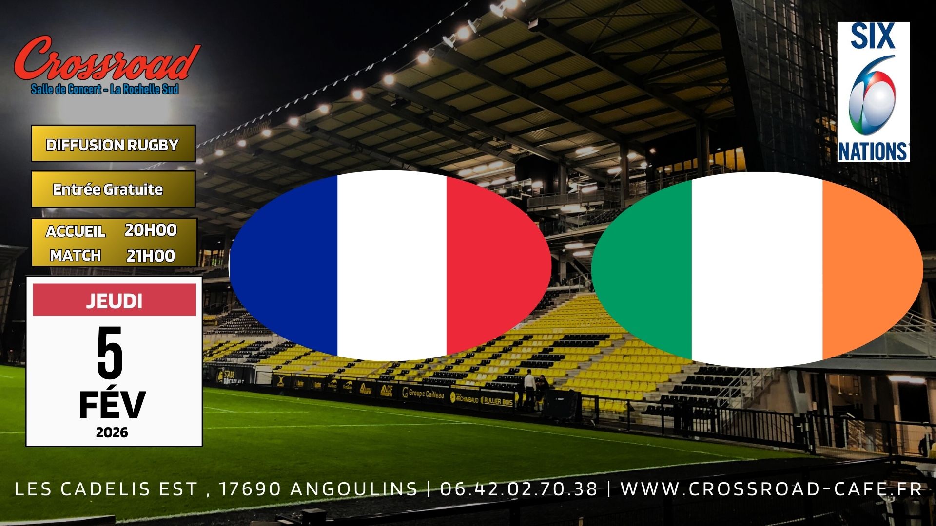 6 NATIONS | FRANCE - IRLANDE | 21H