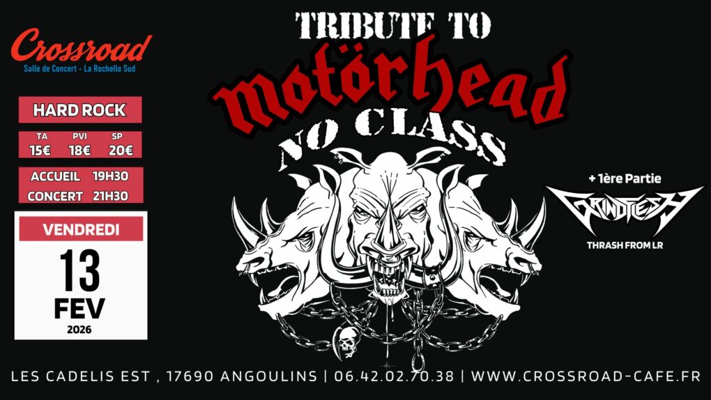 CONCERT | MOTÖRHEAD by NO CLASS × Grindflesh