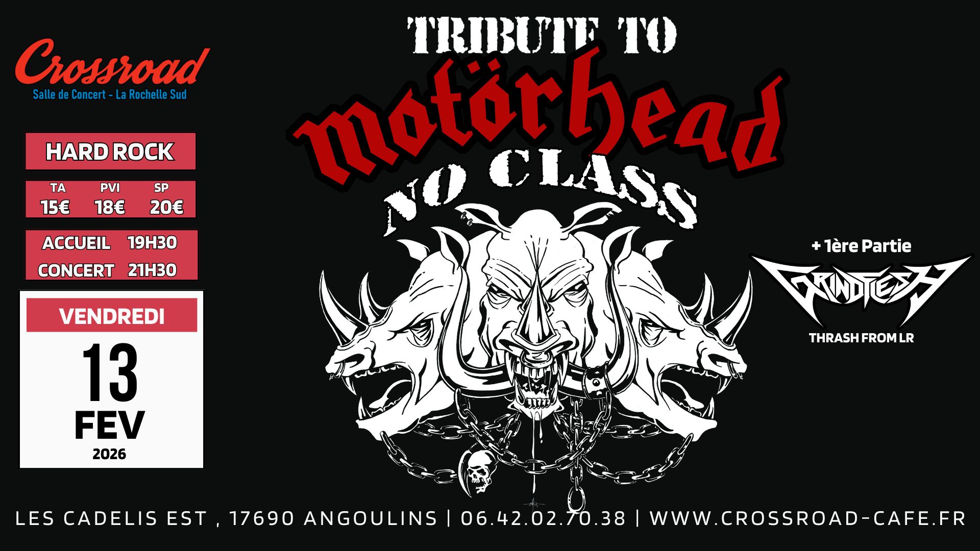 CONCERT | MOTÖRHEAD by NO CLASS × Grindflesh