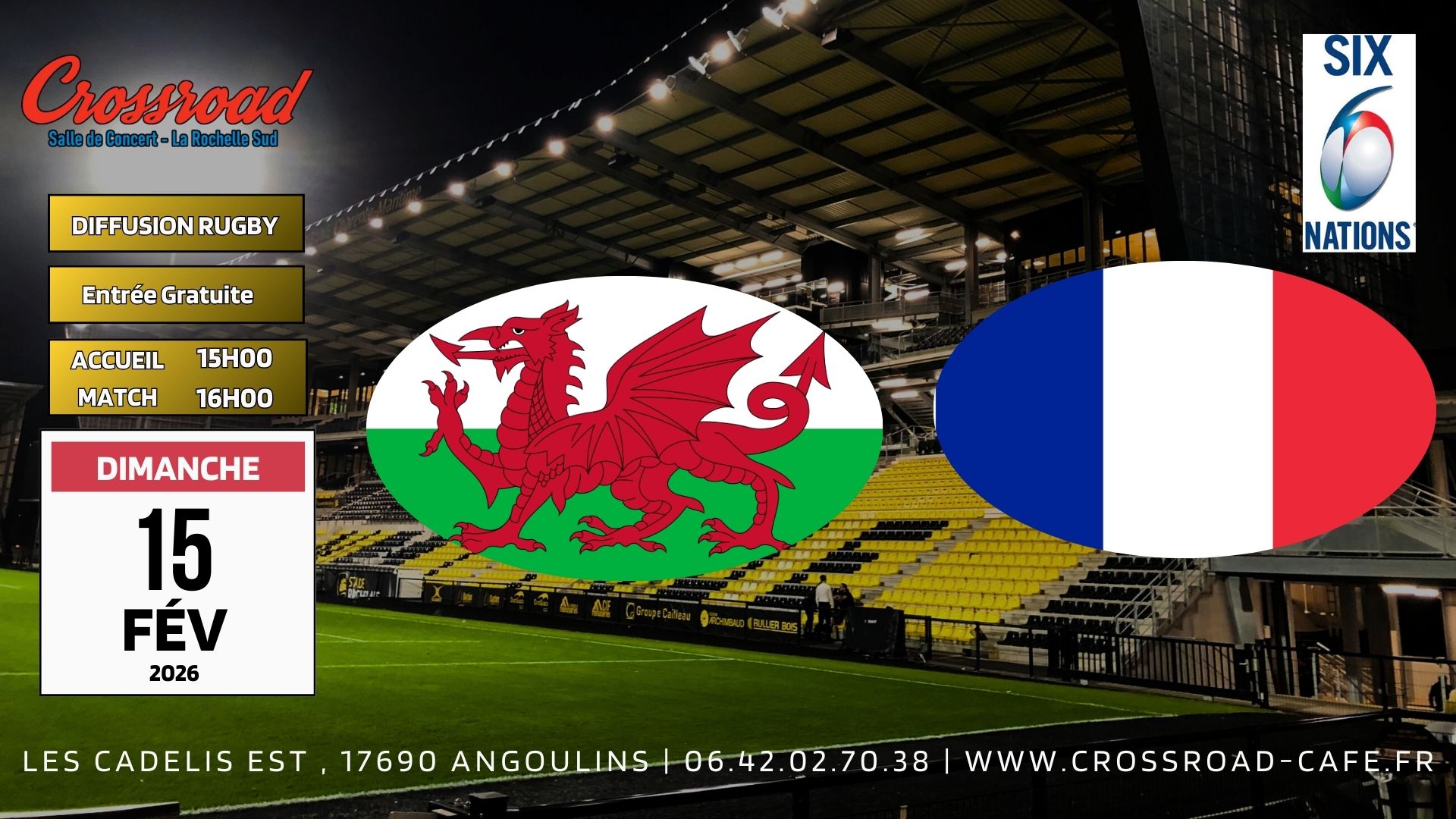 6 NATIONS | GALLES - FRANCE | 16H