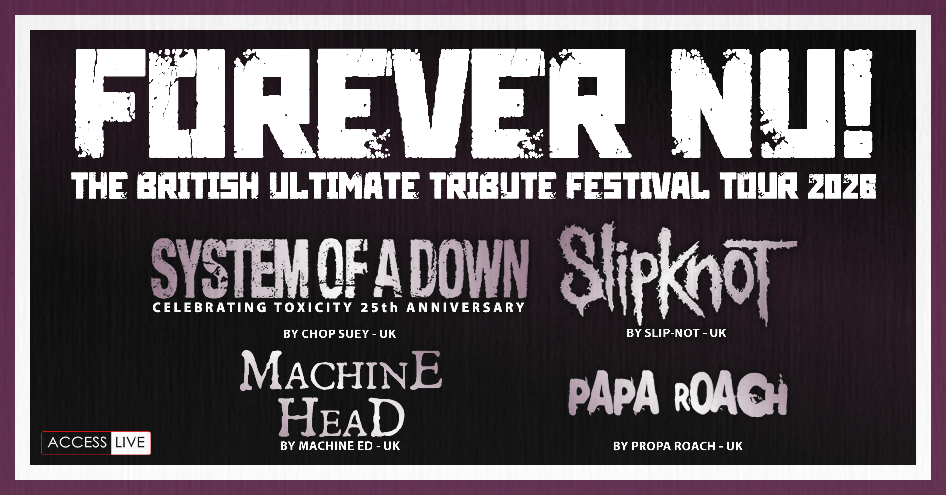 CONCERT | FOREVER NU ! The British Ultimate Tribute Festival Tour '26 !
