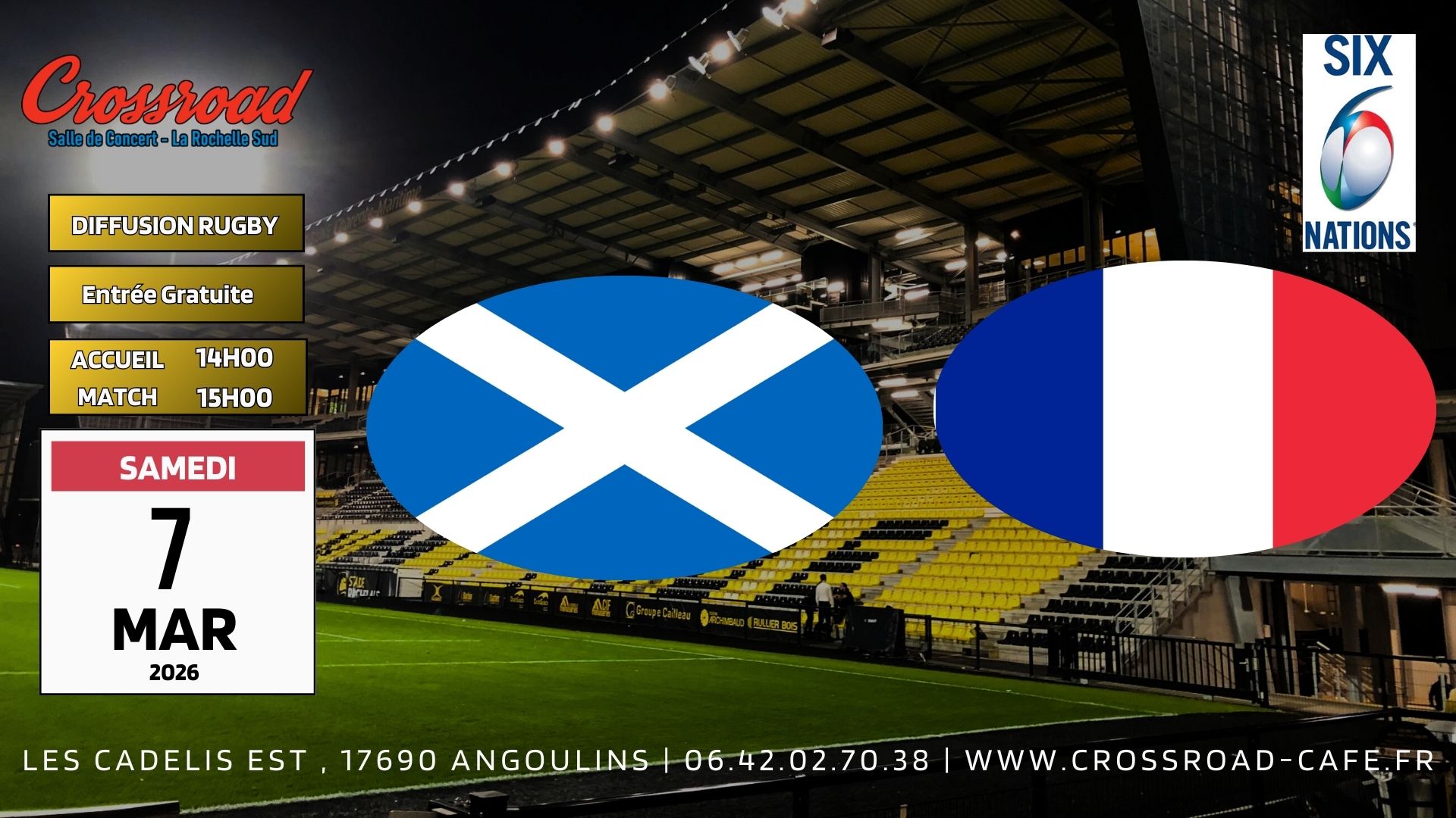 6 NATIONS | ECOSSE - FRANCE | 16H