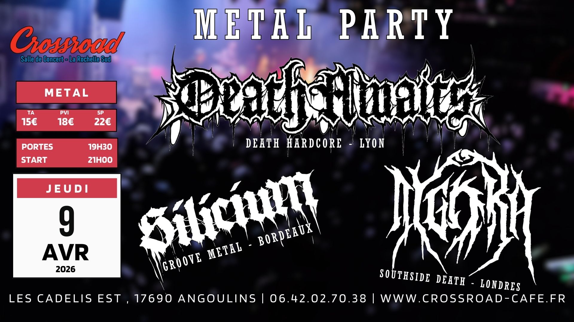 CONCERT | METAL PARTY | DEATH AWAITS × SILICIUM × DYGORA