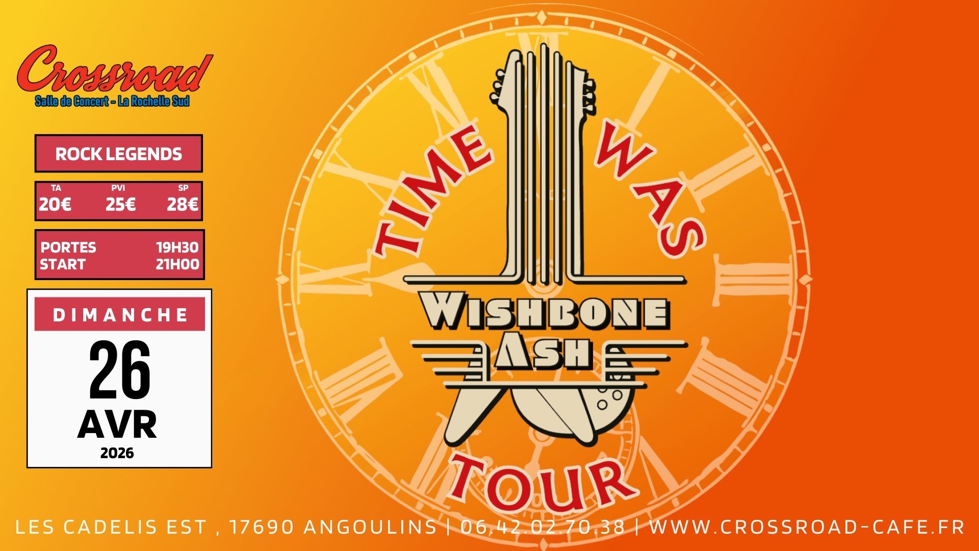 CONCERT | WISHBONE ASH - TIME WAS TOUR '26