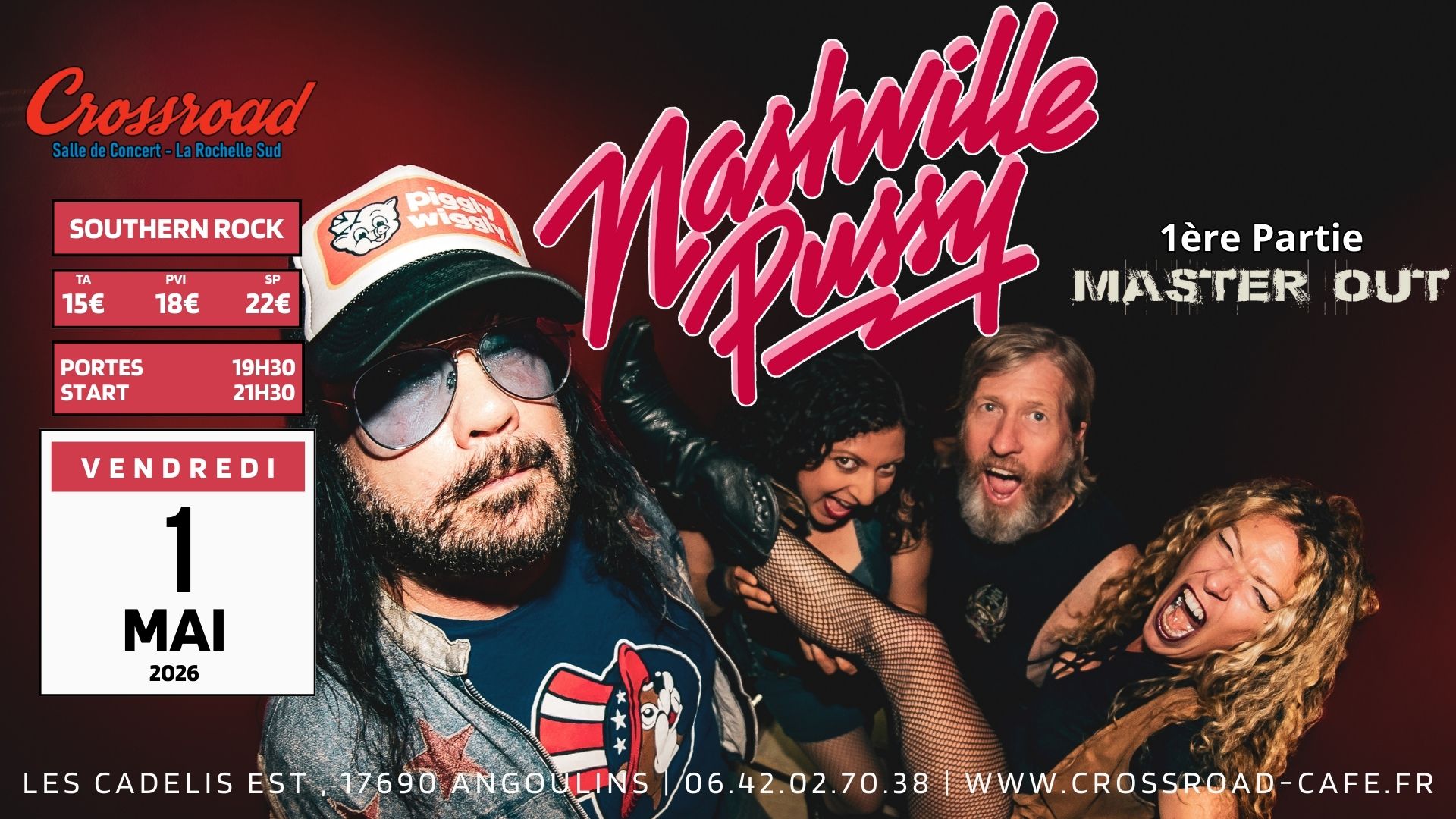 CONCERT | NASHVILLE PUSSY × Master Out